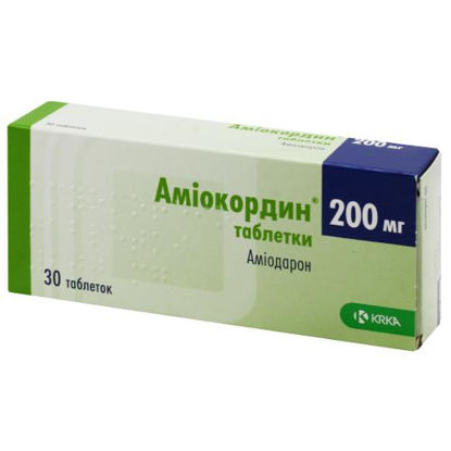 Світлина Аміокордин таблетки 200мг №30